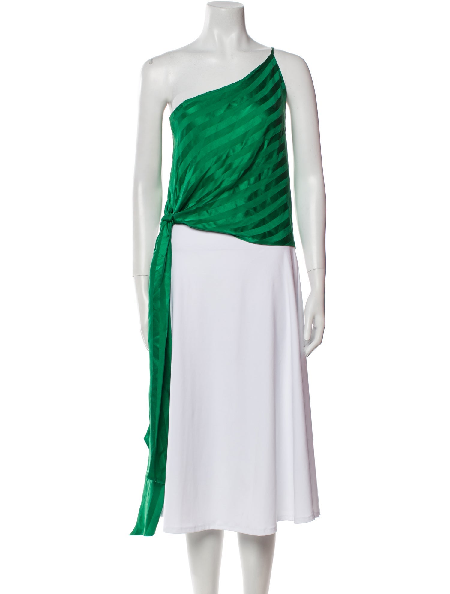 Michelle Mason Silk One-Shoulder Tunic