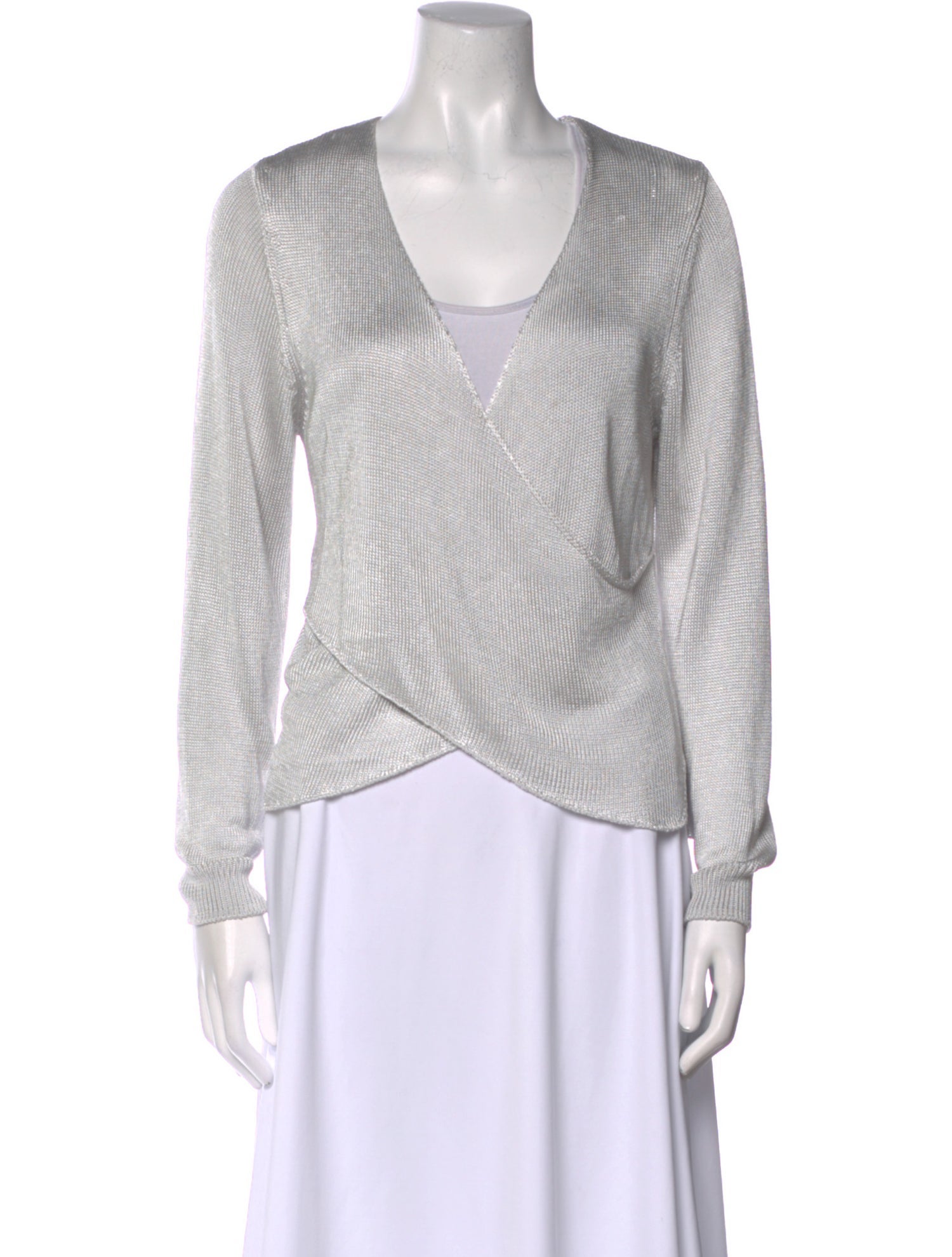 Michelle Mason V-Neck Long Sleeve Top