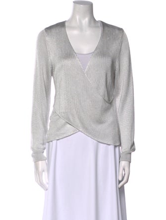 Michelle Mason V-Neck Long Sleeve Top