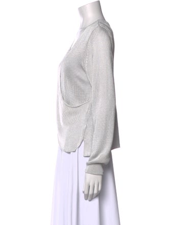 Michelle Mason V-Neck Long Sleeve Top