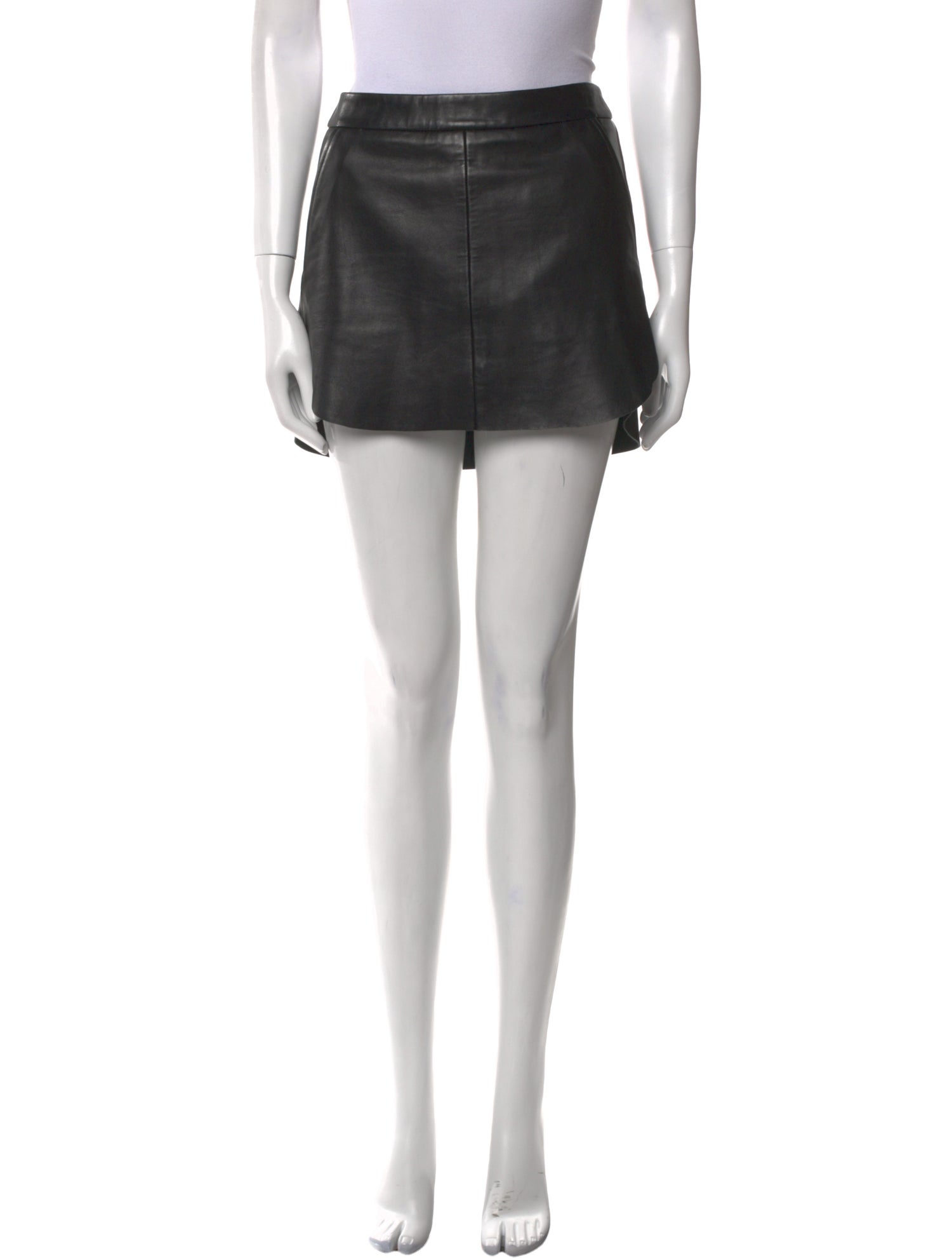 Michelle Mason Lambskin Mini Skirt