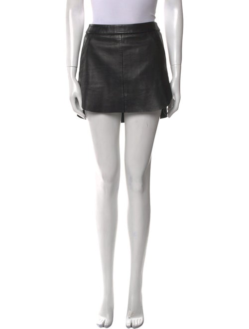 Michelle Mason Lambskin Mini Skirt