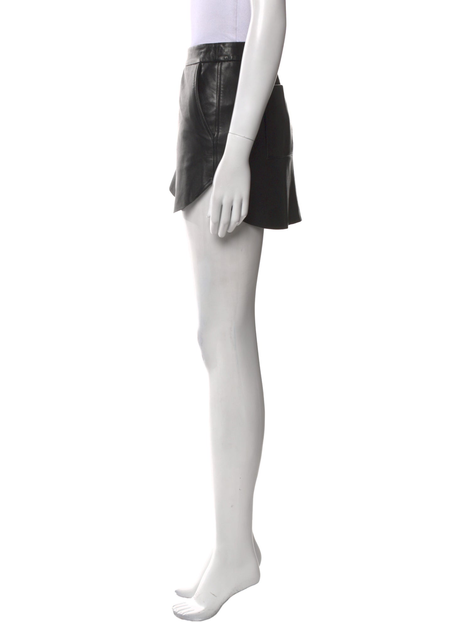 Michelle Mason Lambskin Mini Skirt