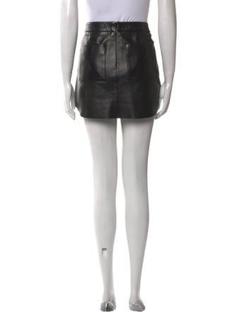 Michelle Mason Lambskin Mini Skirt