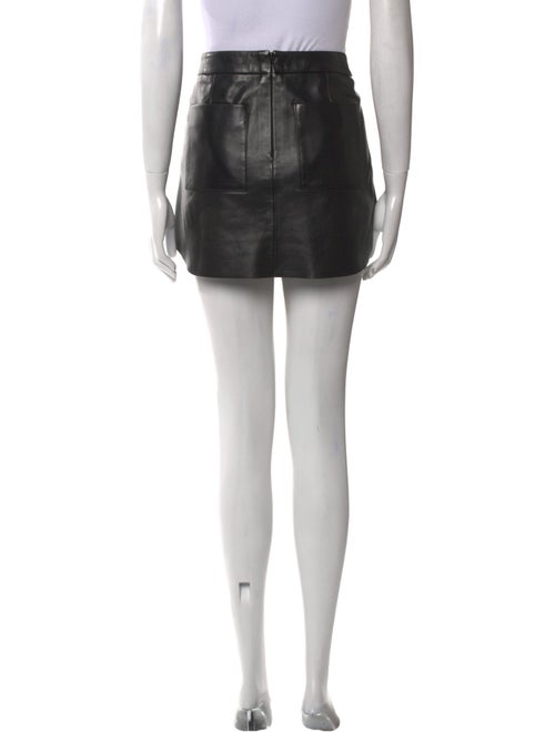 Michelle Mason Lambskin Mini Skirt