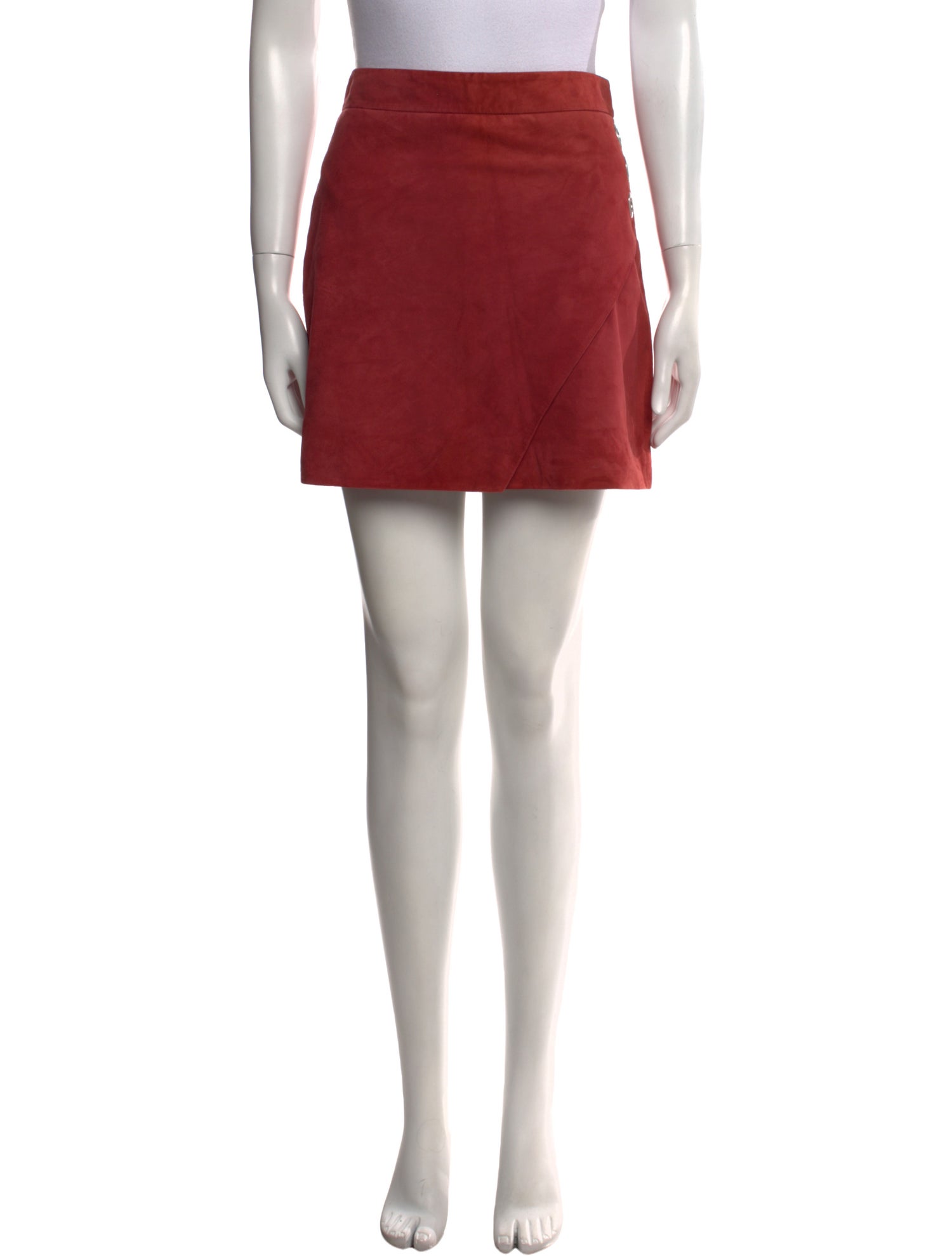 Michelle Mason Lambskin Mini Skirt
