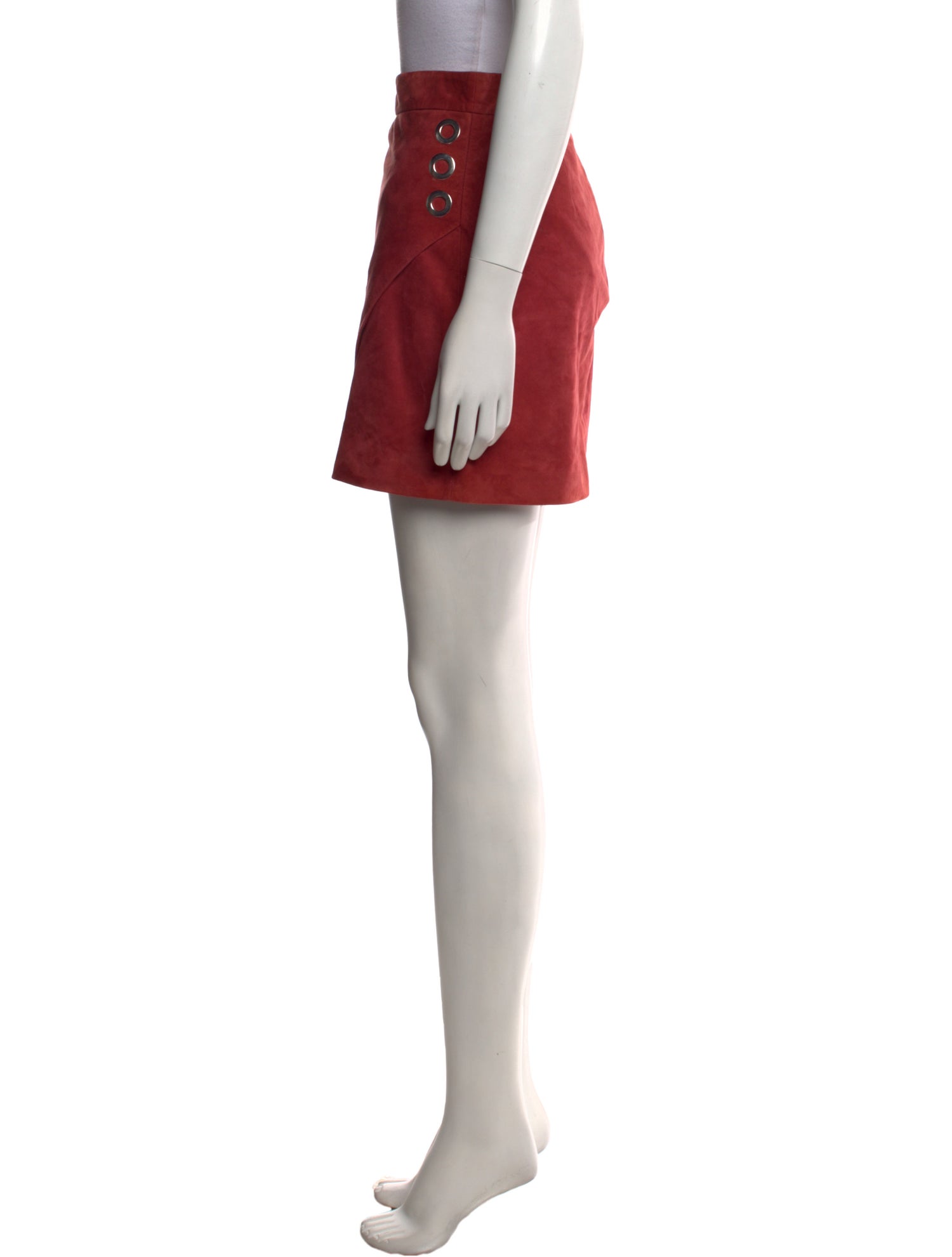 Michelle Mason Lambskin Mini Skirt