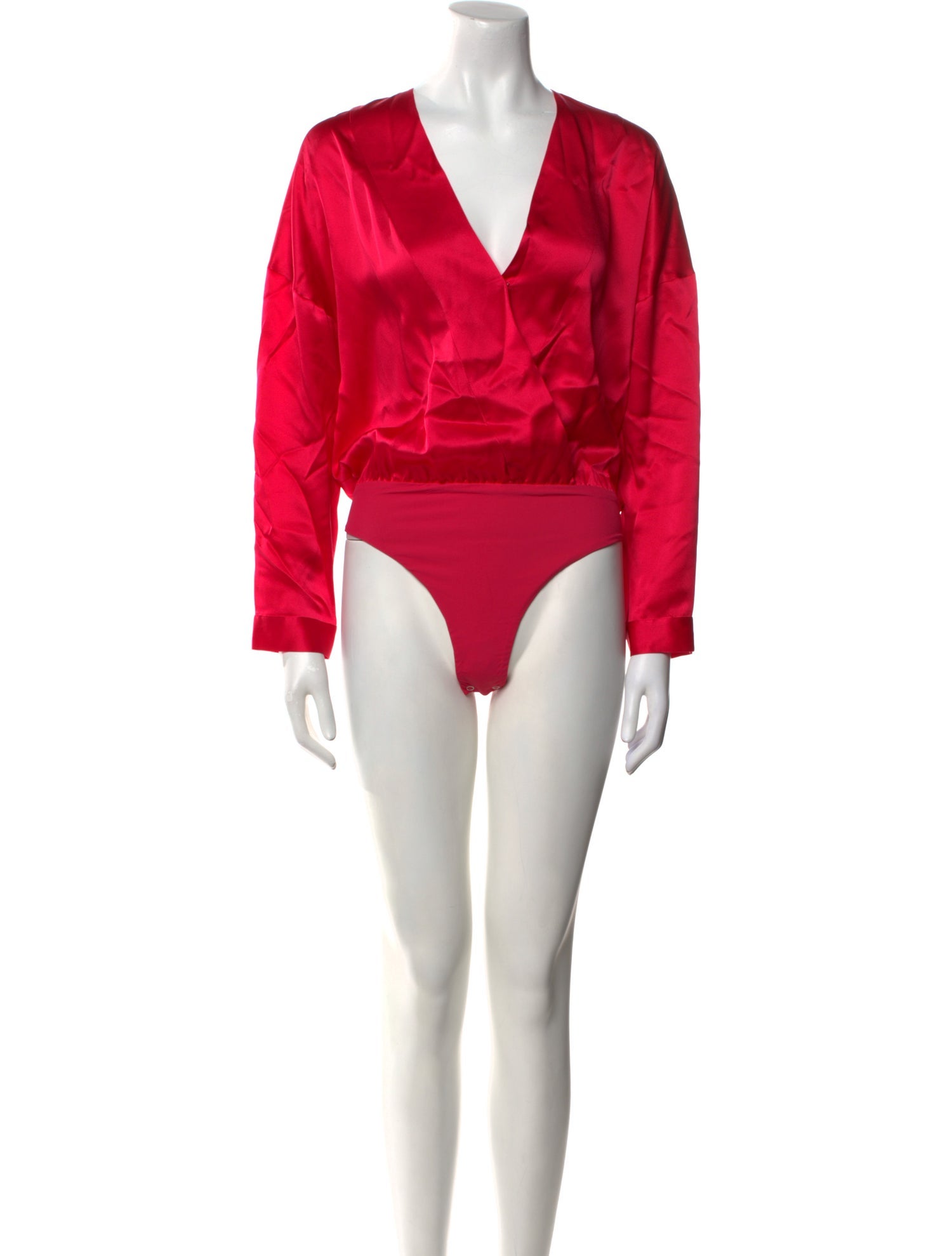 Michelle Mason Silk V-Neck Bodysuit w/ Tags