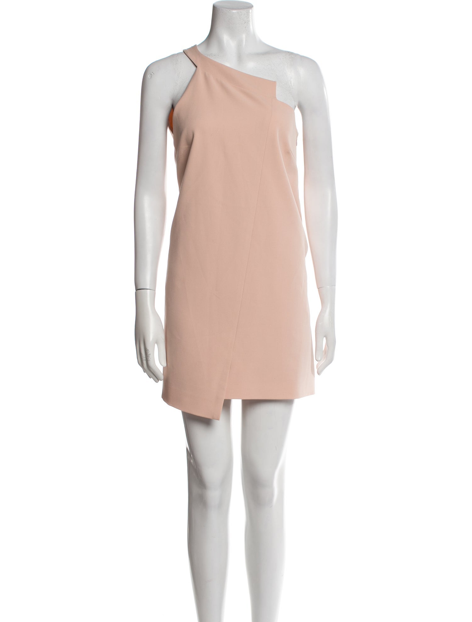 Michelle Mason One-Shoulder Mini Dress