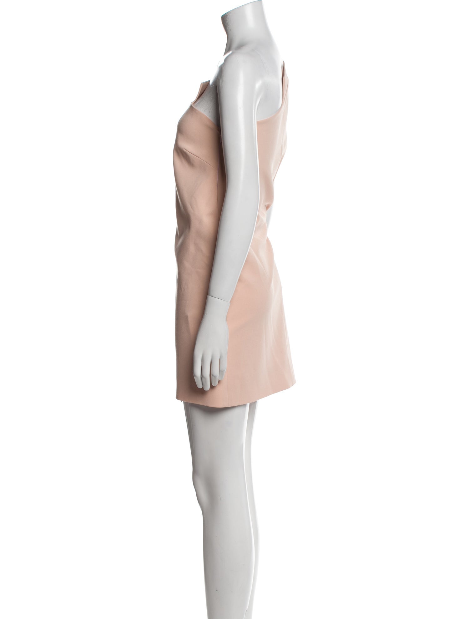 Michelle Mason One-Shoulder Mini Dress