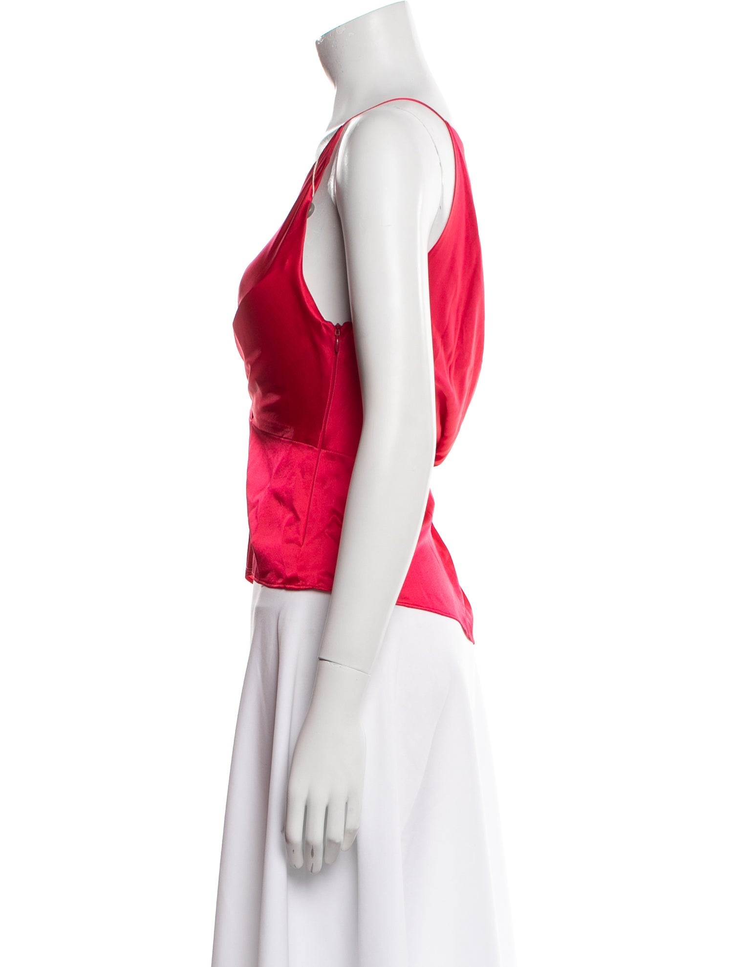 Michelle Mason Silk One-Shoulder Top w/ Tags