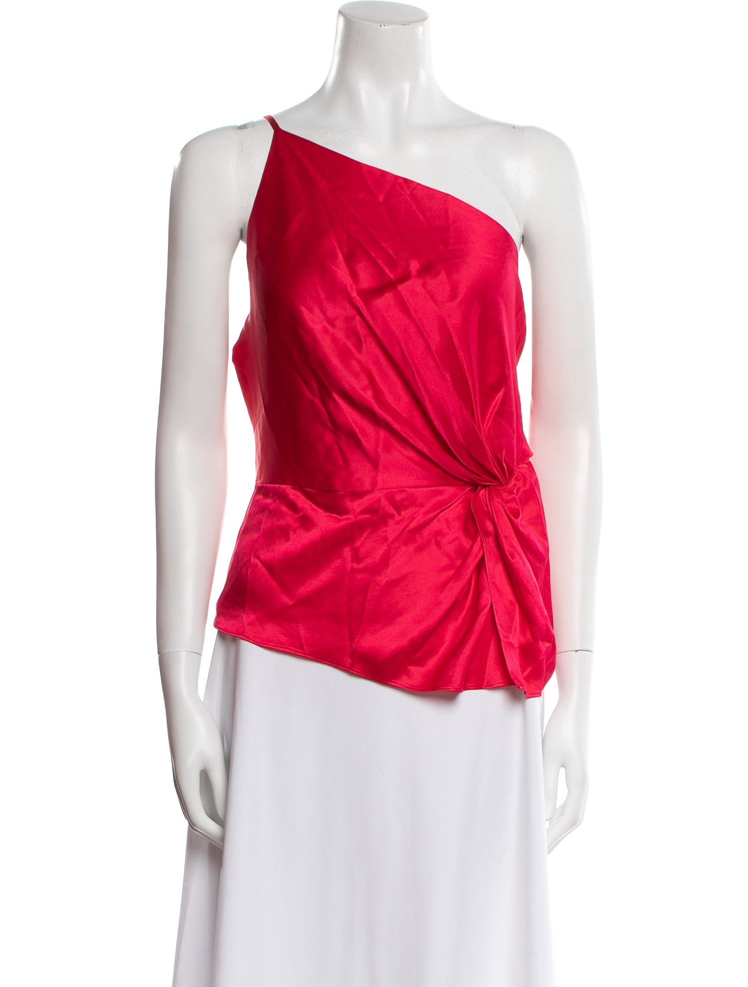 Michelle Mason Silk One-Shoulder Top w/ Tags