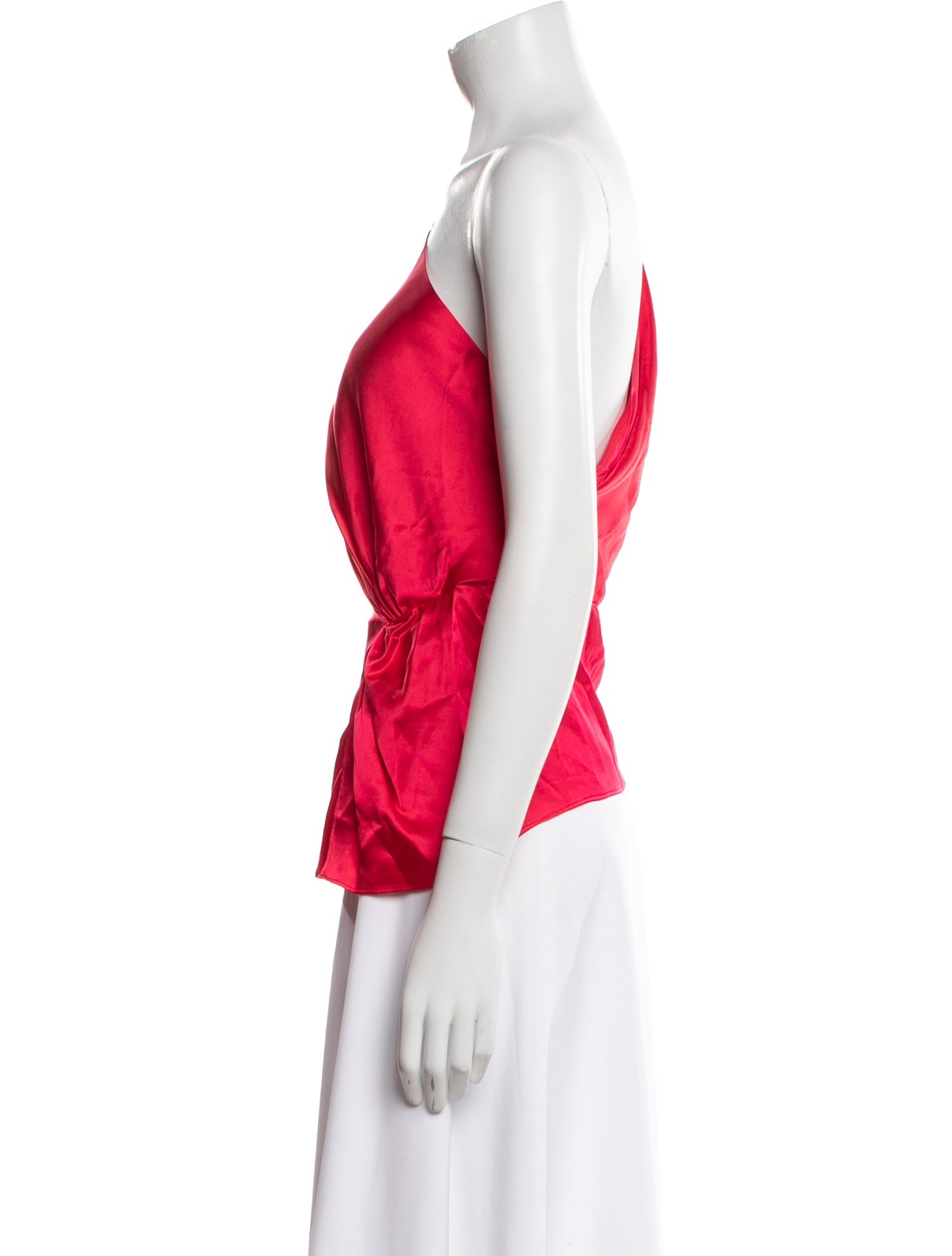 Michelle Mason Silk One-Shoulder Top w/ Tags