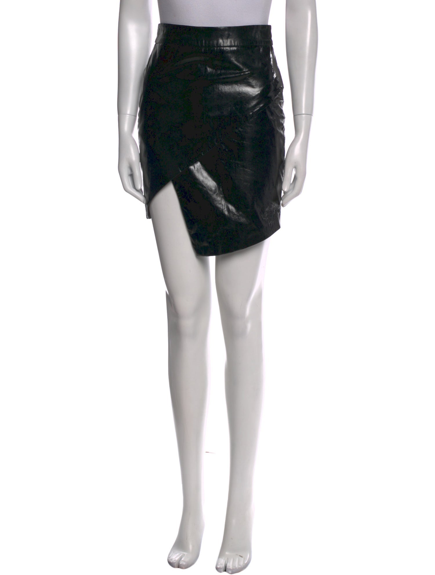 Michelle Mason Lambskin Knee-Length Skirt