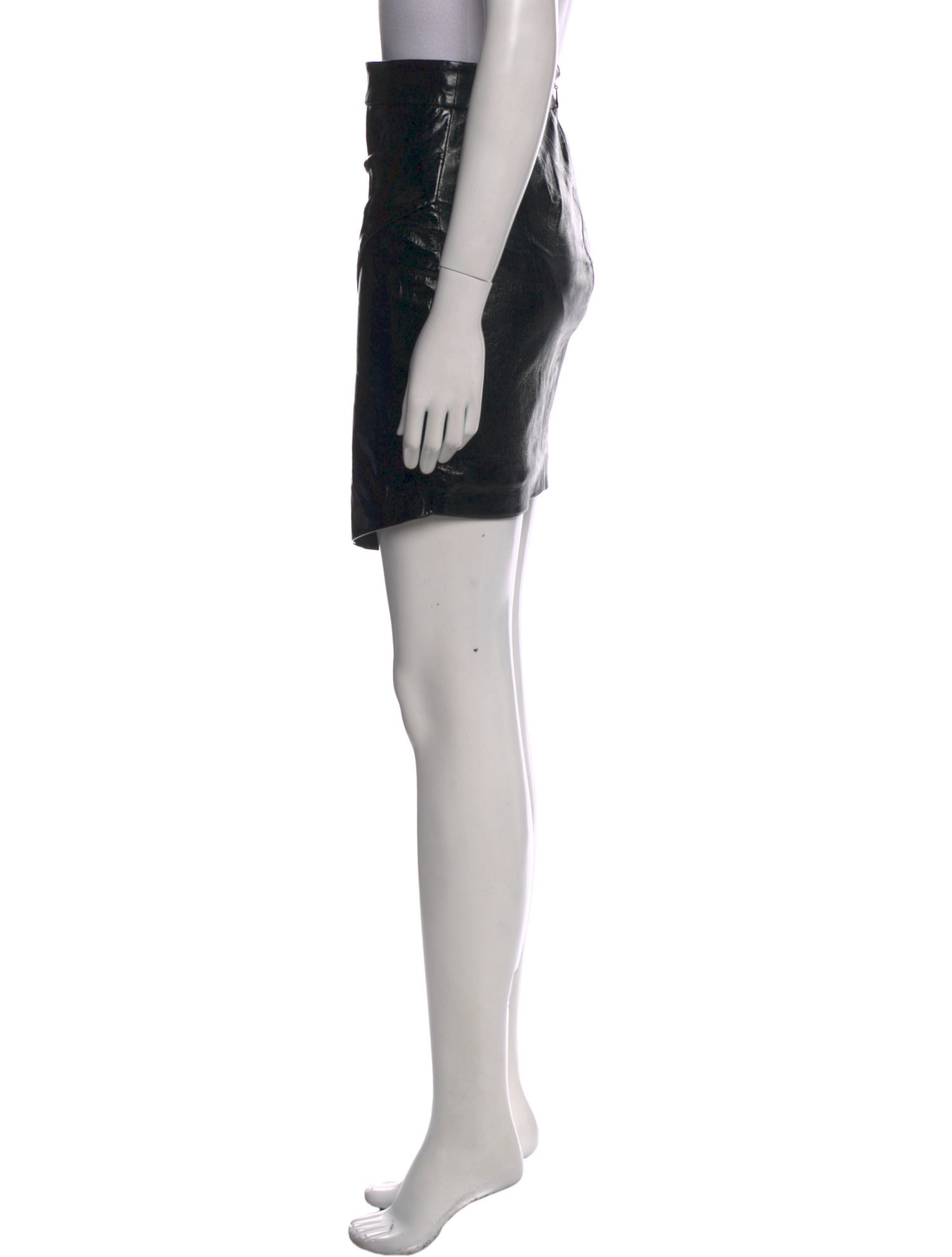 Michelle Mason Lambskin Knee-Length Skirt