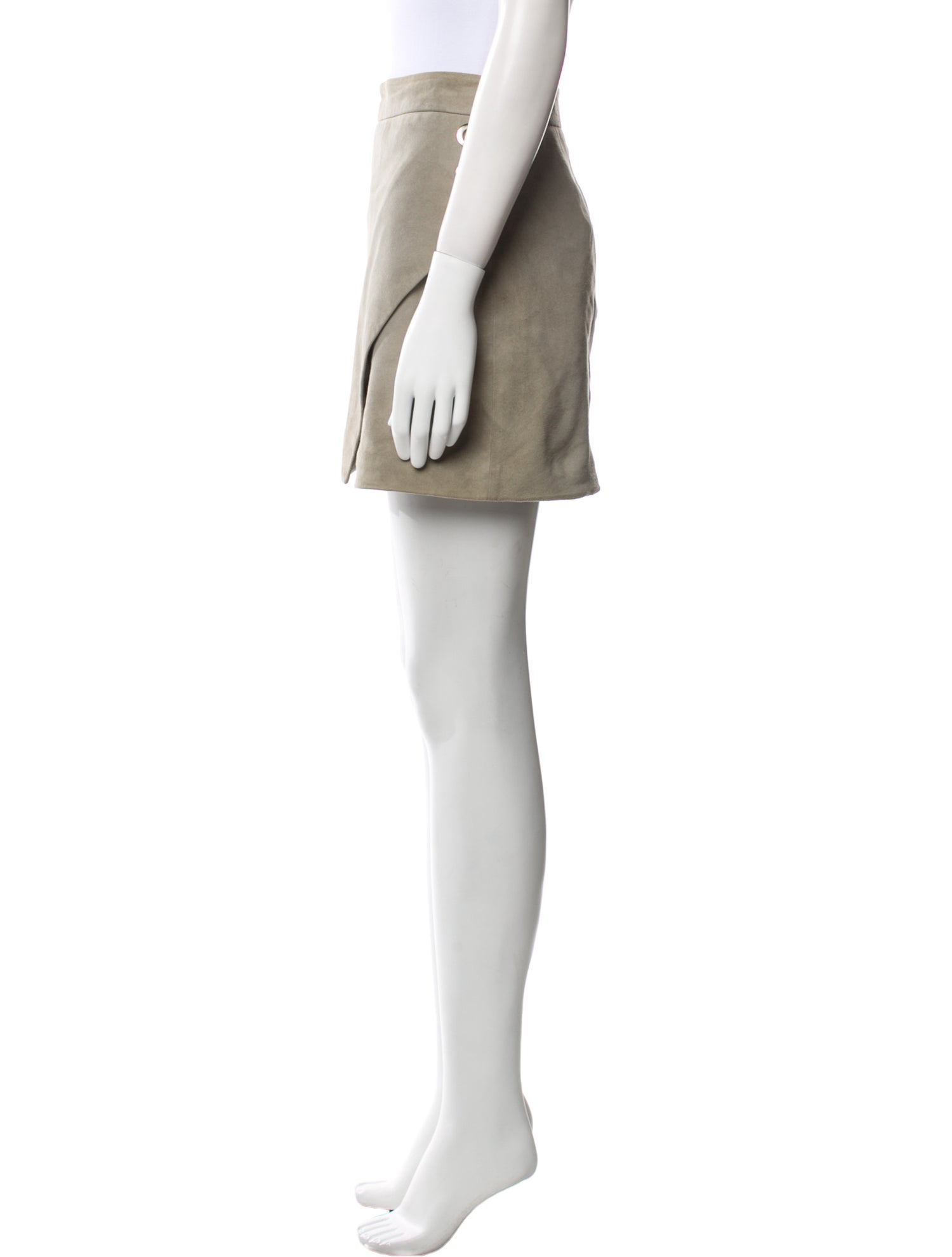 Michelle Mason Lambskin Mini Skirt