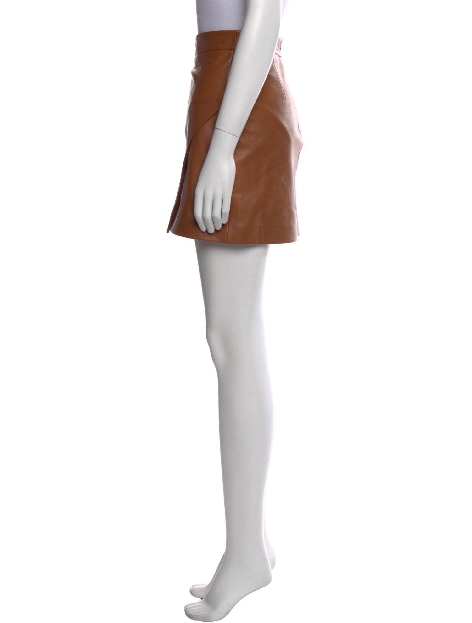 Michelle Mason Lambskin Mini Skirt