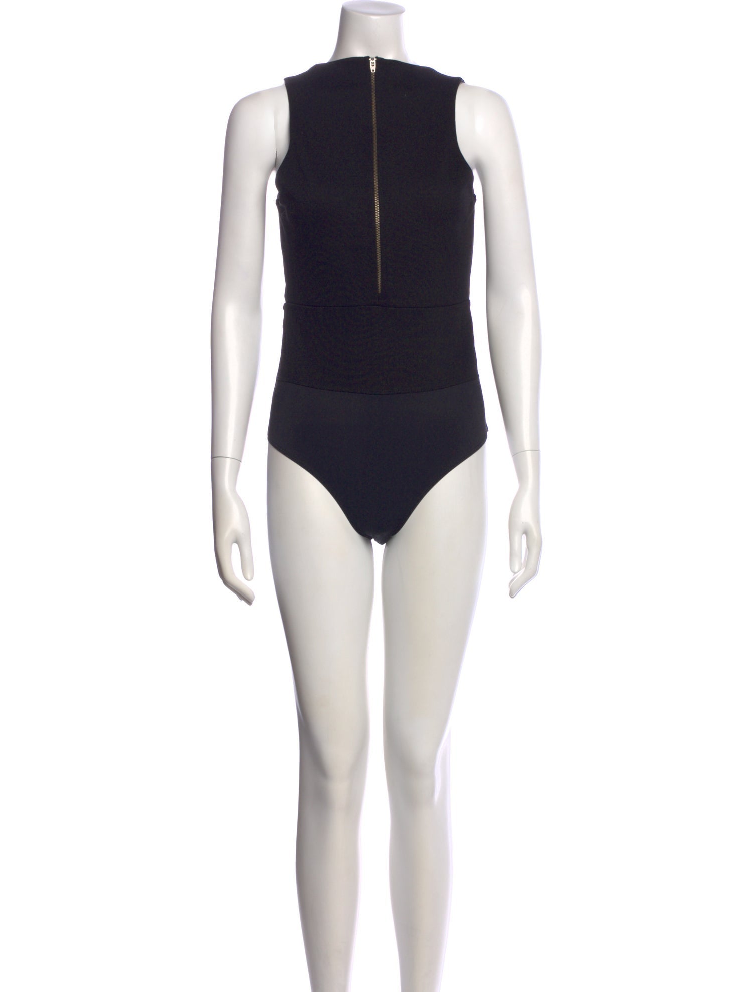 Michelle Mason Mock Neck Sleeveless Bodysuit