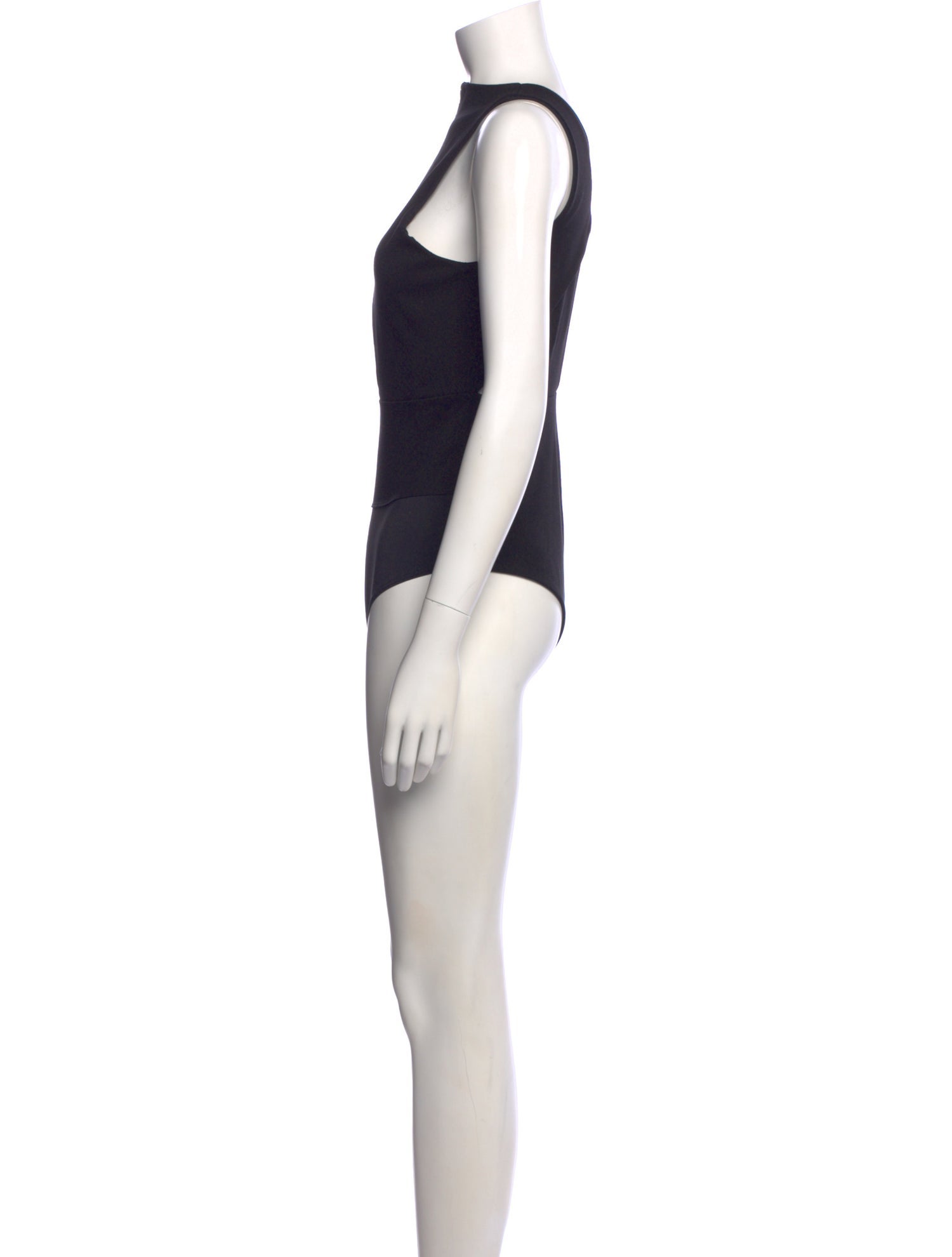 Michelle Mason Mock Neck Sleeveless Bodysuit