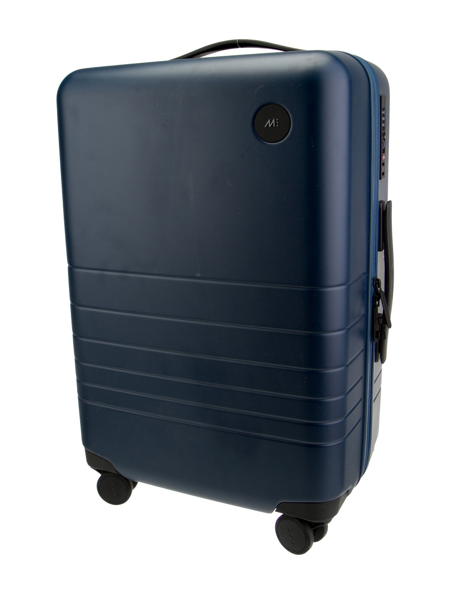 Monos Hard Shell Rolling Suitcase Blue Luggage and Travel, Handbags