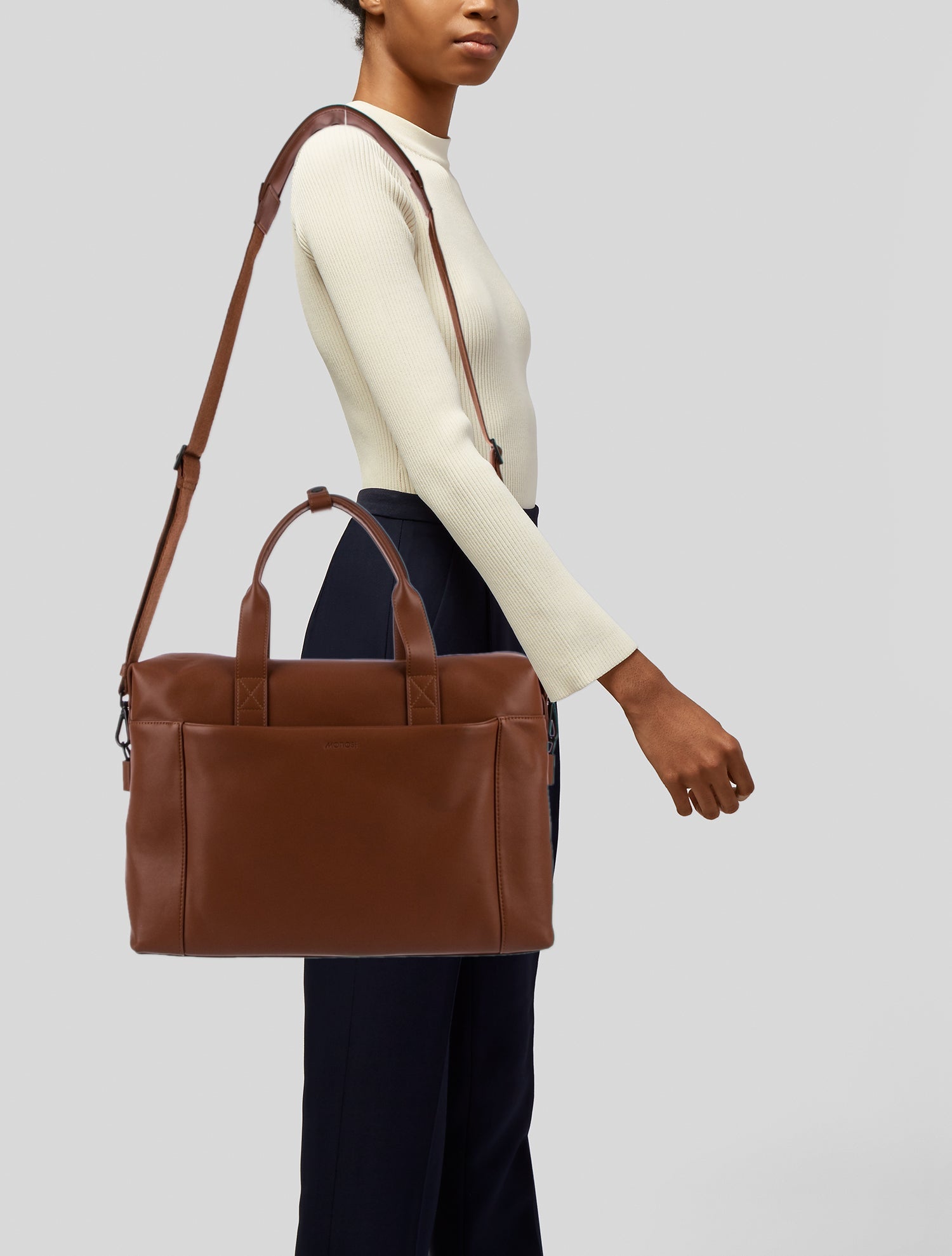 Monos Vegan Leather Messenger Bag