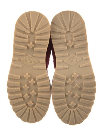 Monos Suede Colorblock Pattern Hiking Boots