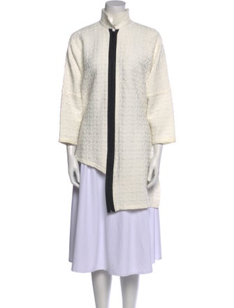 M Square Mock Neck Long Sleeve Tunic