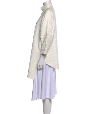 M Square Mock Neck Long Sleeve Tunic