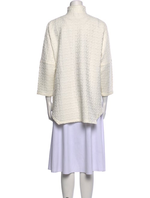 M Square Mock Neck Long Sleeve Tunic