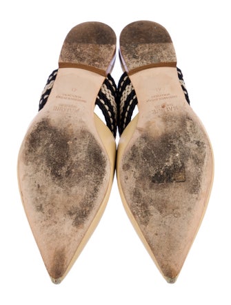 Malone Souliers x Roksanda Leather Striped Mules