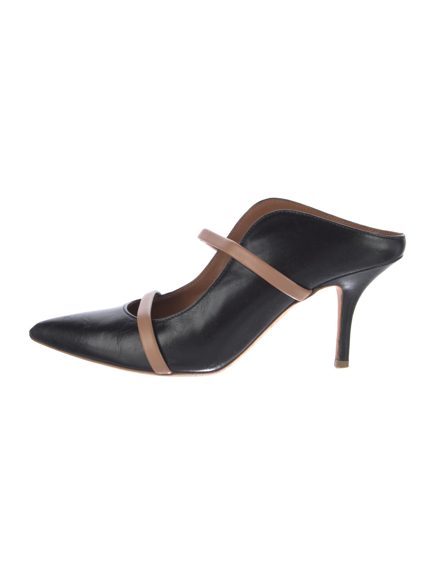 サンダル・ミュール Malone Souliers FW23 Black leather pumps (GILLIAN901 BLACK) Women's Black High Heels | Malone Souliers