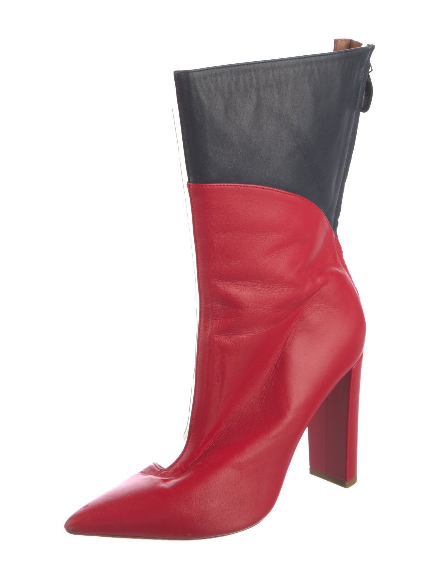 Malone Souliers By Ray Luwolt Leather Colorblock Pattern Sock Boots