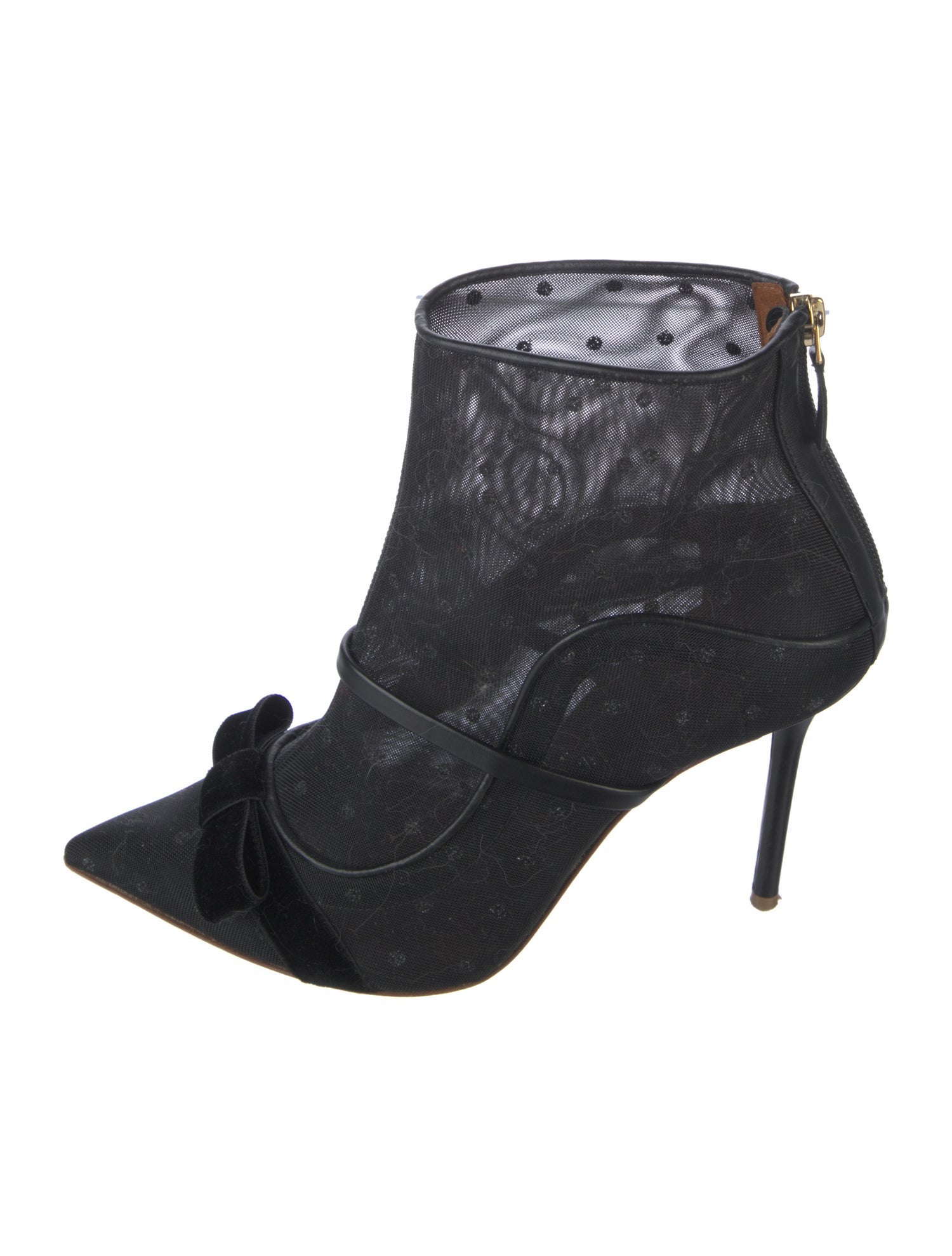 Malone Souliers By Ray Luwolt Mesh Lace Pattern Boots