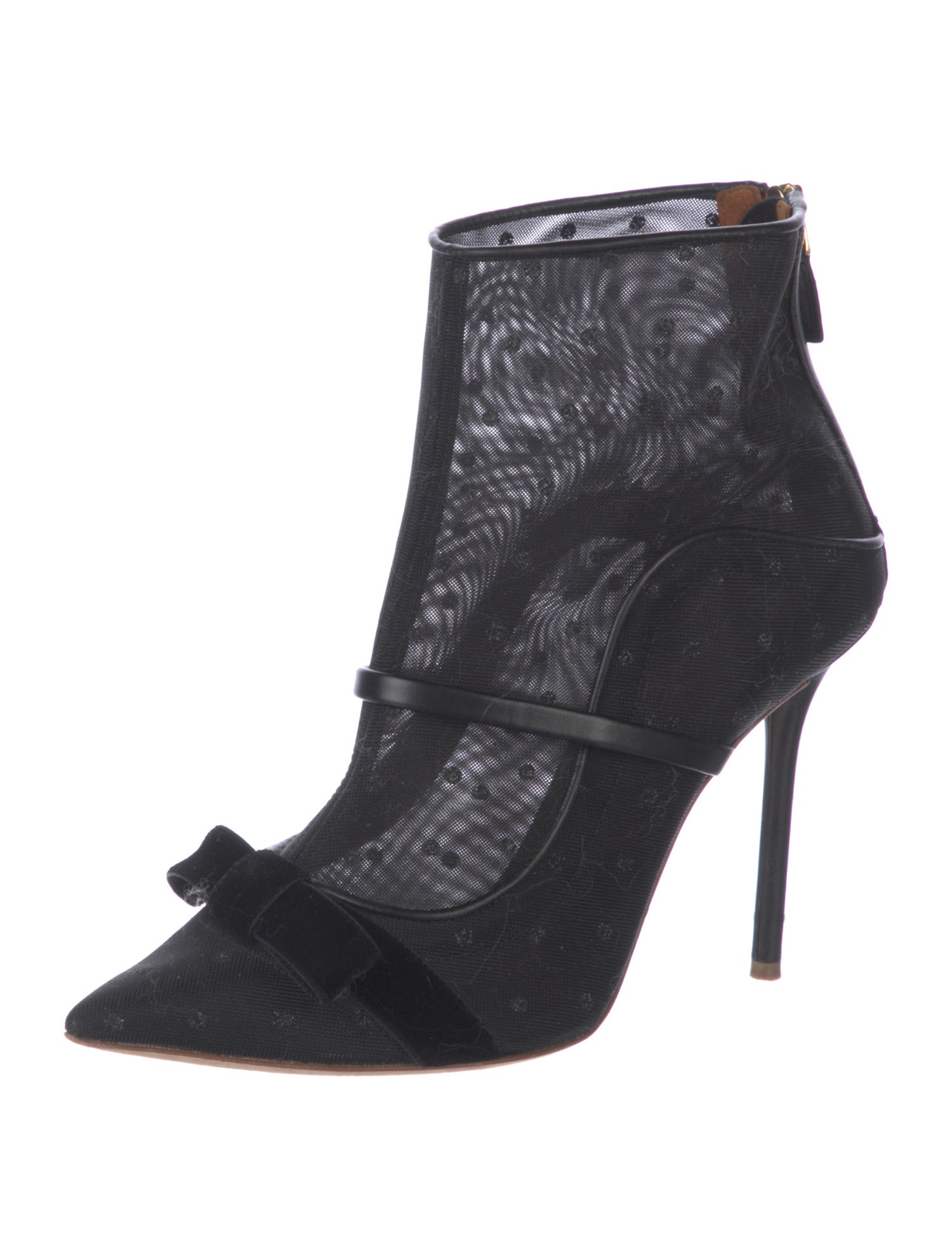 Malone Souliers By Ray Luwolt Mesh Lace Pattern Boots