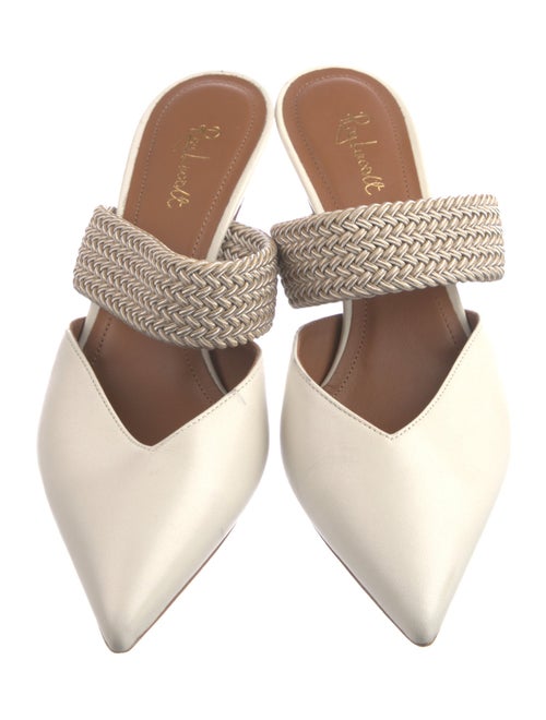 Malone Souliers By Ray Luwolt Leather Braided Accents Mules