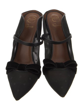 Malone Souliers By Ray Luwolt Mesh Bow Accents Mules