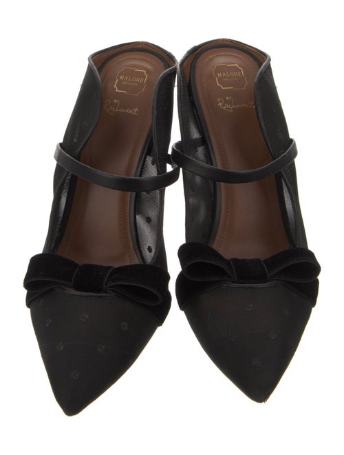 Malone Souliers By Ray Luwolt Mesh Bow Accents Mules