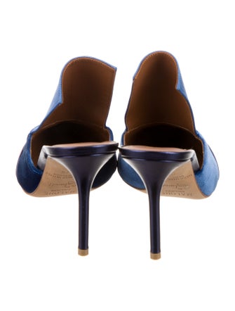 Malone Souliers By Ray Luwolt Satin Colorblock Pattern Mules