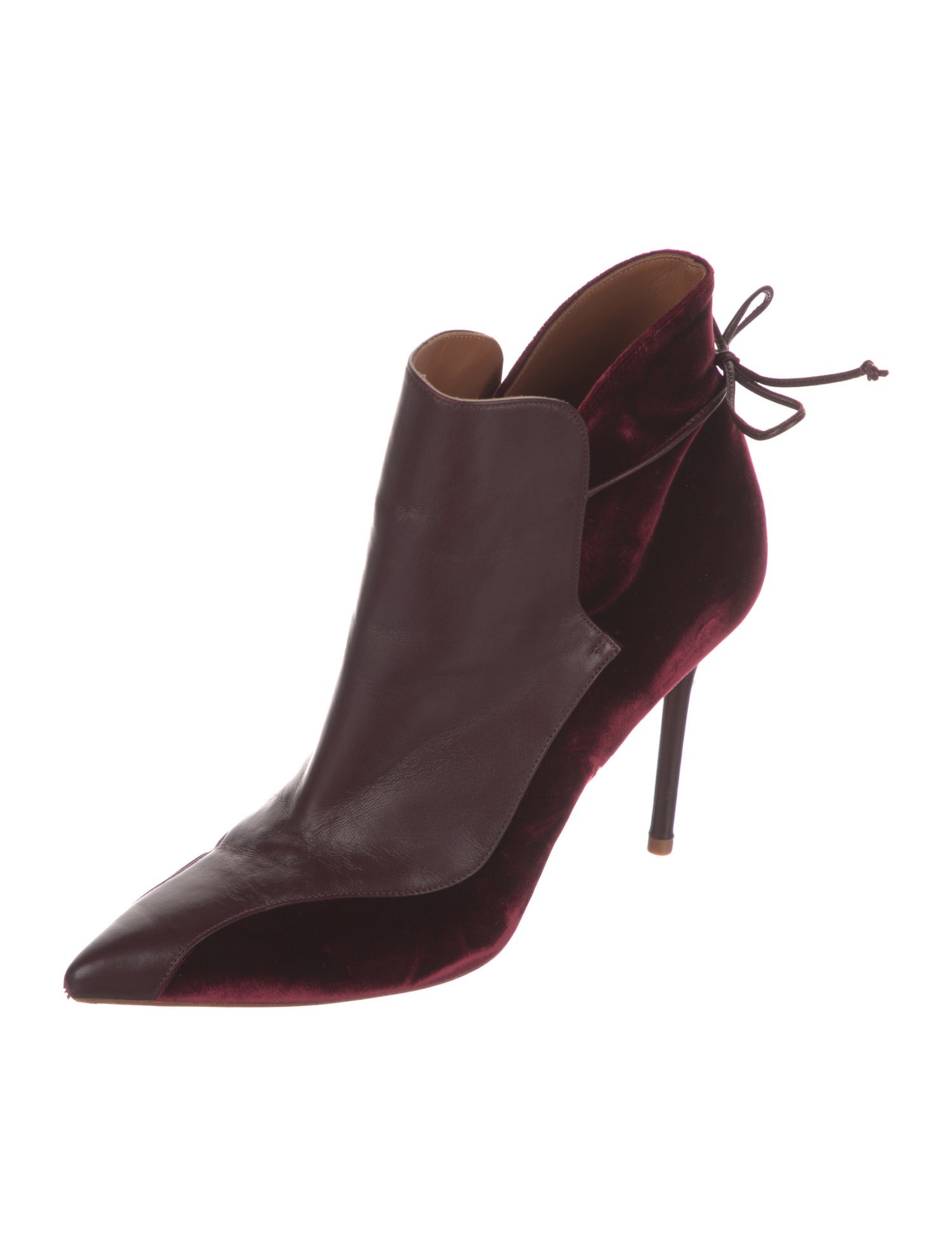 Malone Souliers By Ray Luwolt Velvet Colorblock Pattern Lace-Up Boots