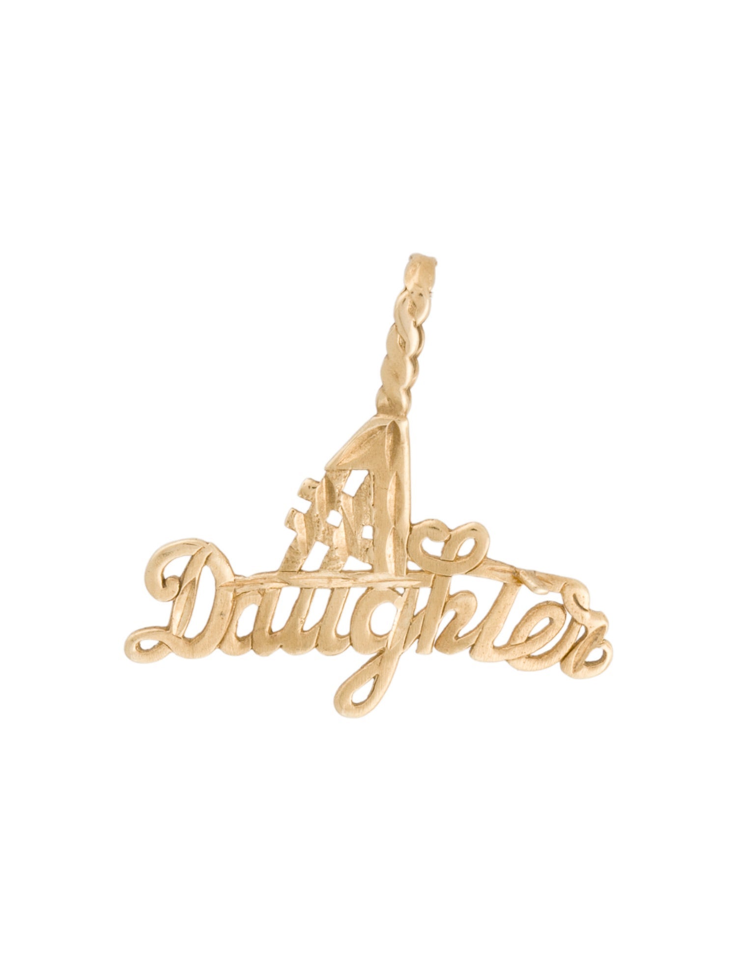 Michael Anthony 14k #1 Daughter Pendant