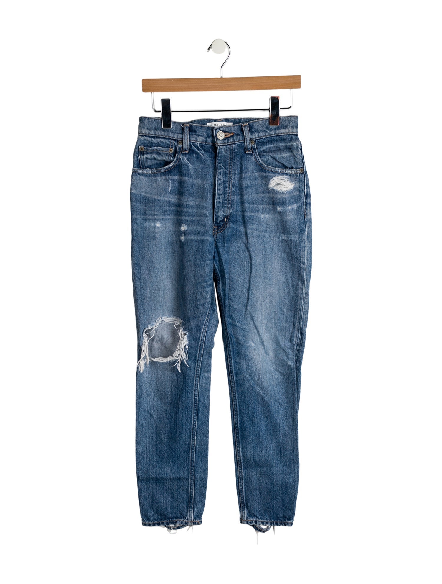 Moussy Vintage High-Rise Straight Leg Jeans