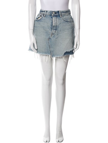 Moussy Vintage Skirts Distressed Accents Mini Skirt S
