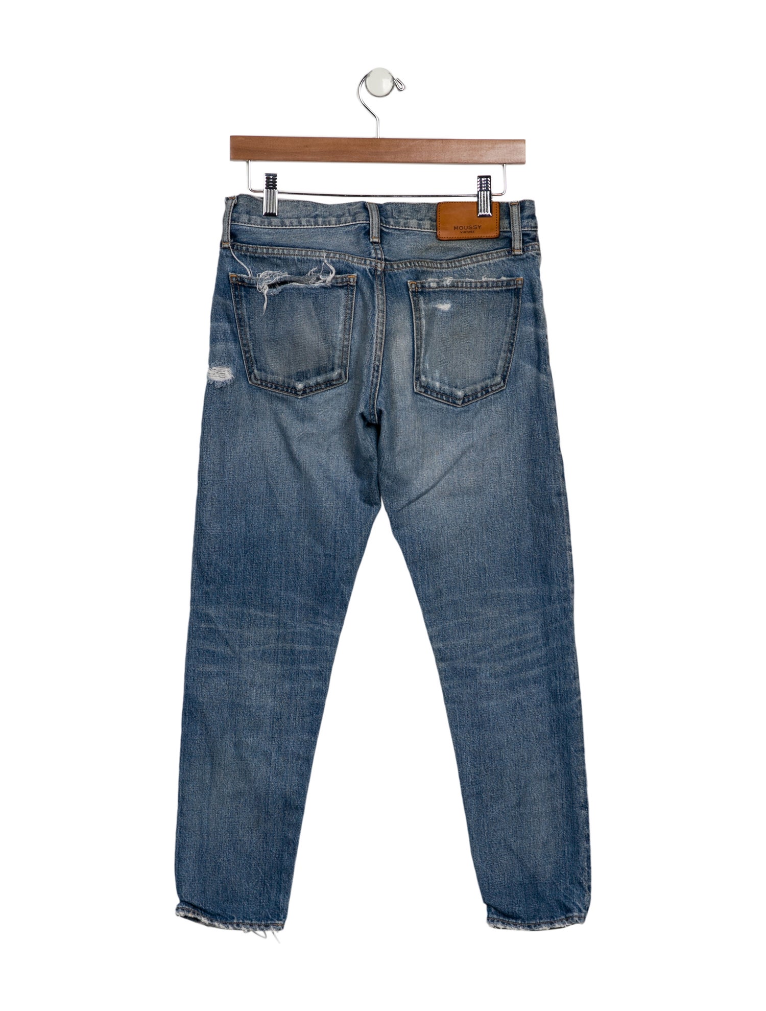 Moussy Vintage Mid-Rise Straight Leg Jeans