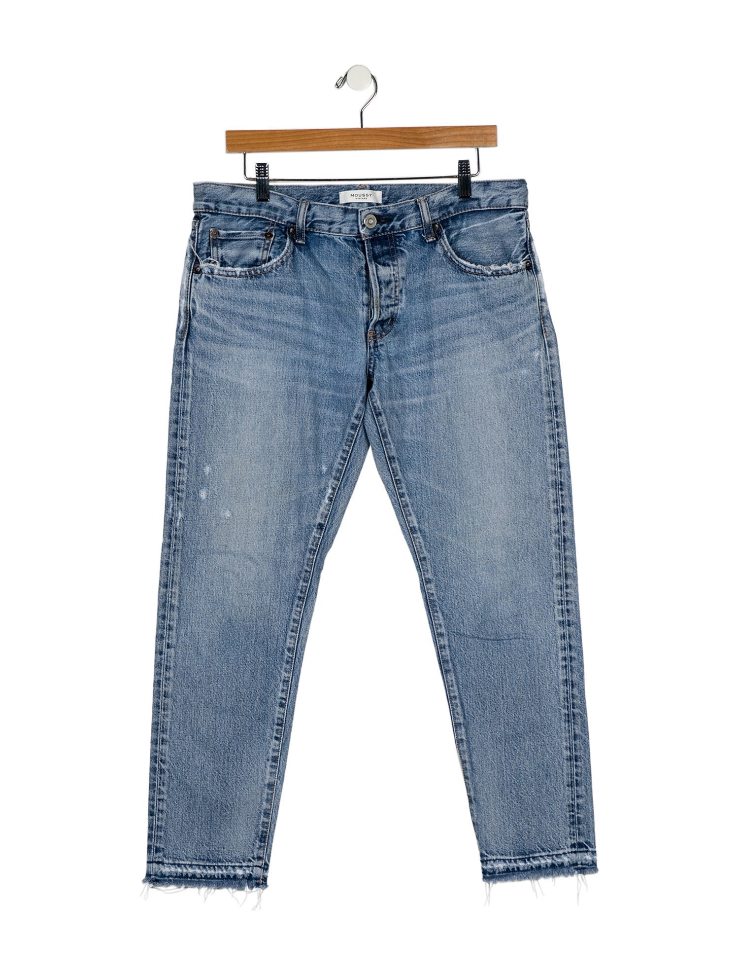 Moussy Vintage Mid-Rise Straight Leg Jeans