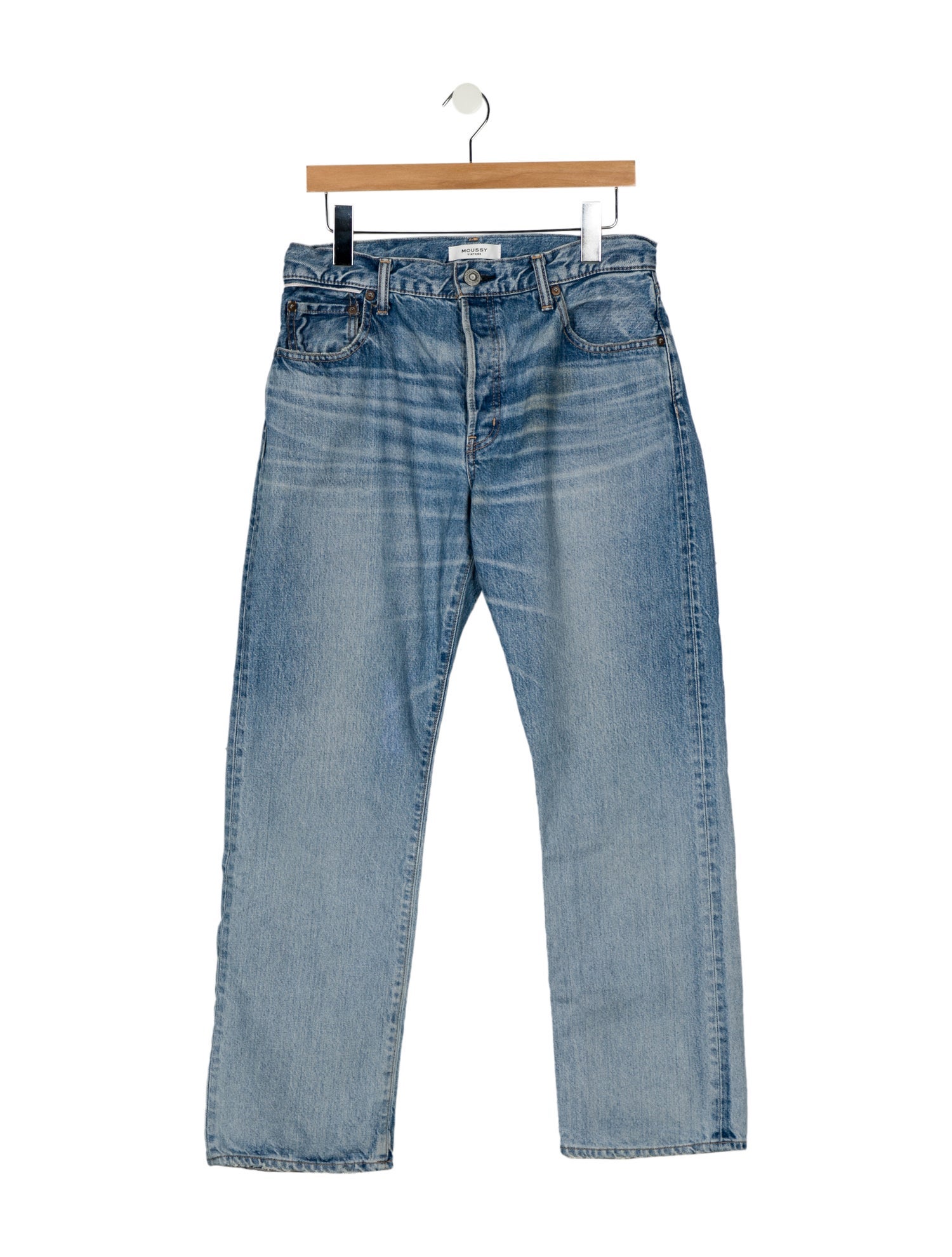 Moussy Vintage Mid-Rise Wide Leg Jeans