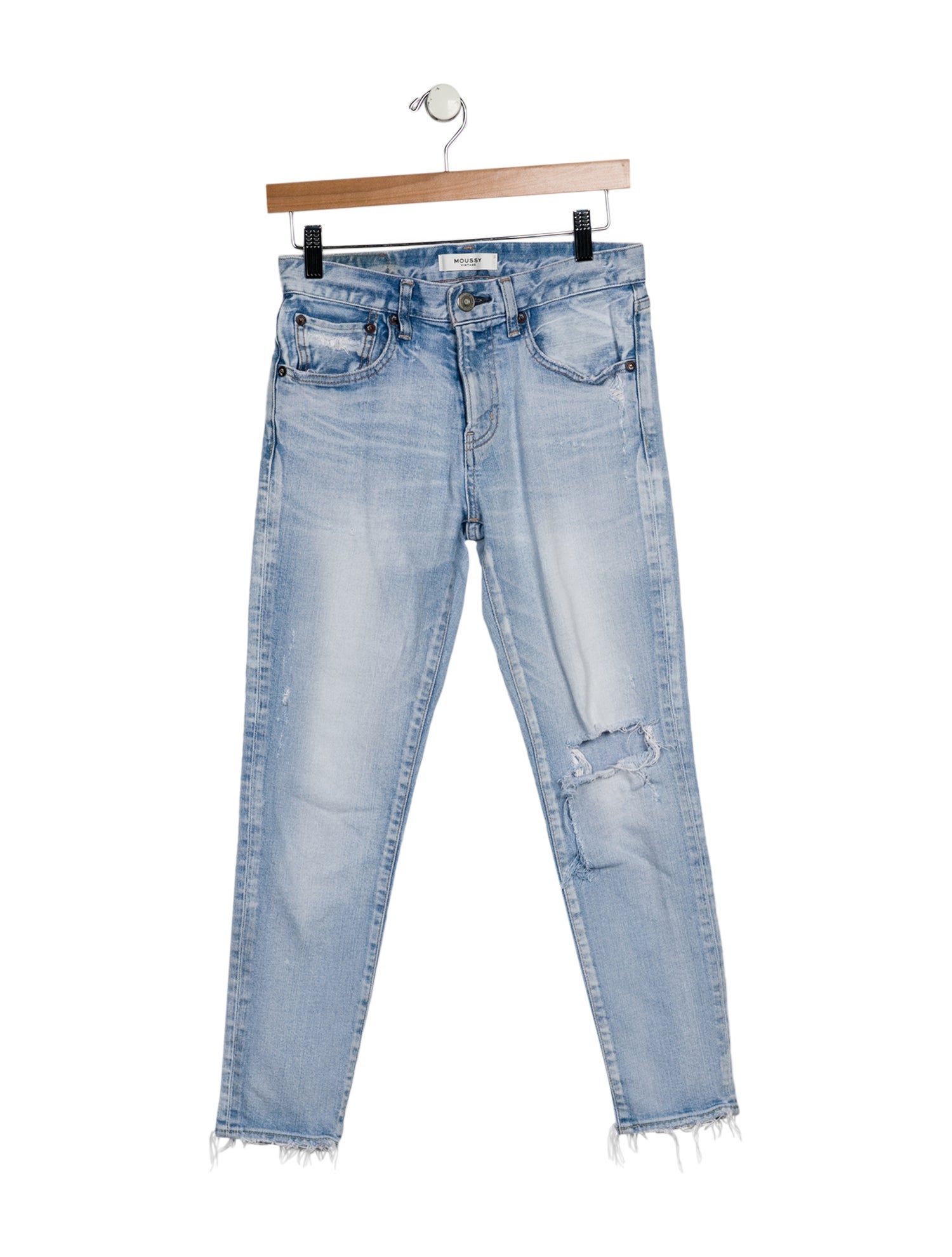 Moussy Vintage Mid-Rise Straight Leg Jeans