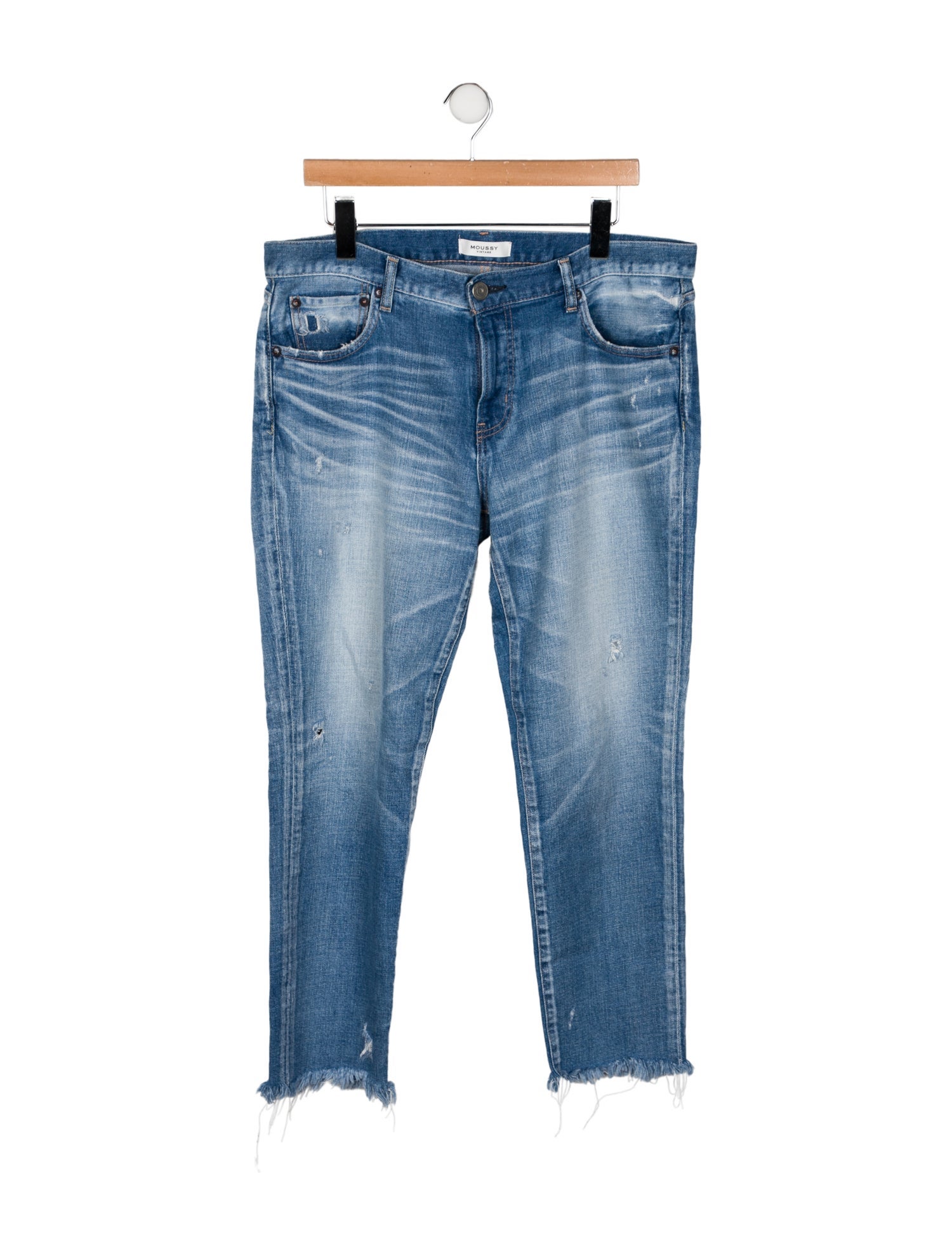 Moussy Vintage Mid-Rise Straight Leg Jeans