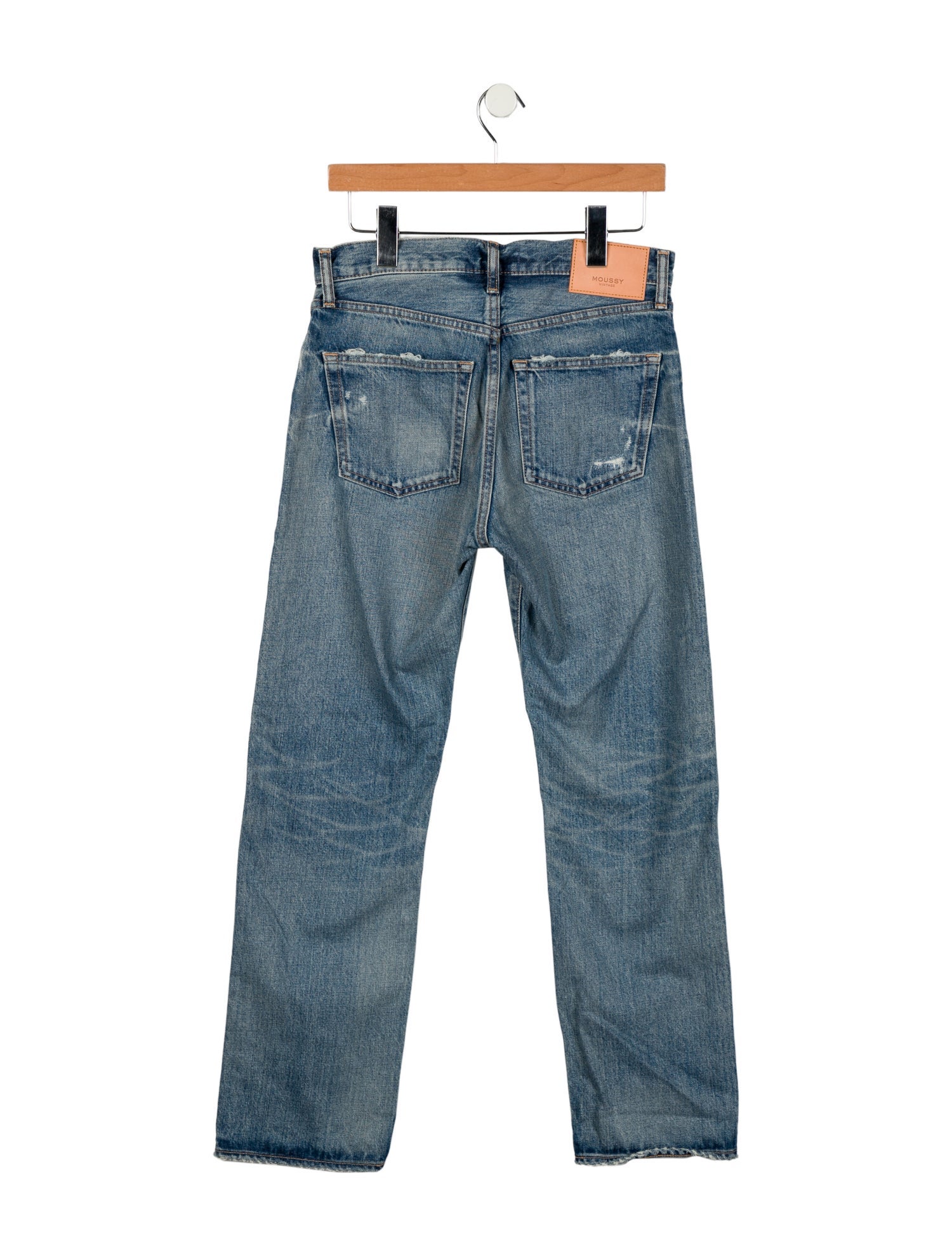 Moussy Vintage Mid-Rise Straight Leg Jeans