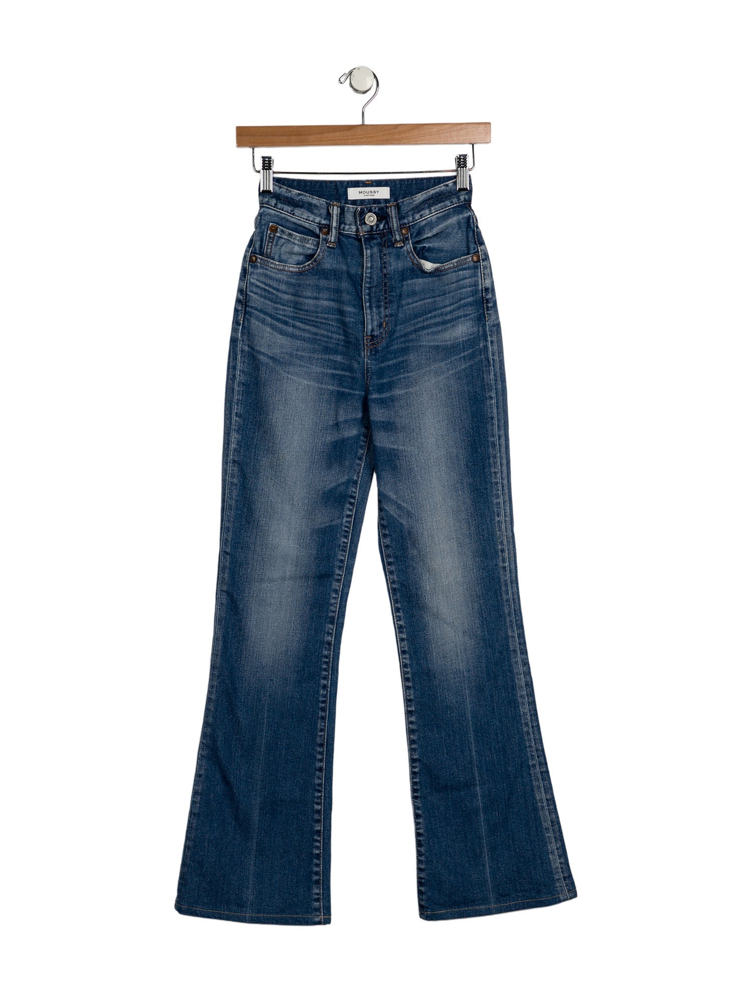 Moussy Vintage Mid-Rise Wide Leg Jeans