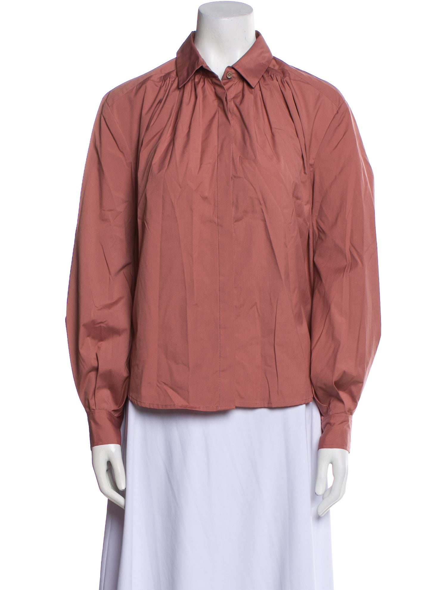 Moussy Vintage Long Sleeve Button-Up Top